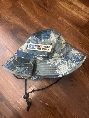 United States Postal Service Digital Camo Bucket Hat - Blue Gray